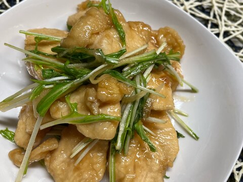 タレに梅干し♬柔らか鶏胸肉のタレ漬け